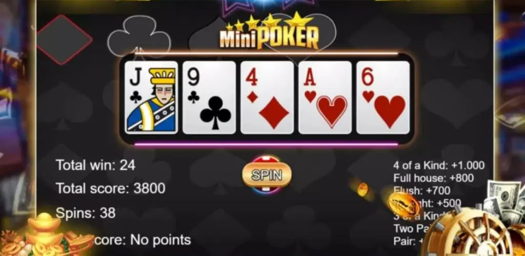 Cơ chế của trò chơi Mini poker